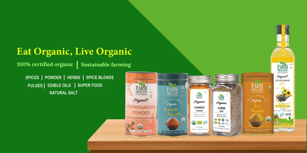 farm organic spices,herbs,oils and superfood products
